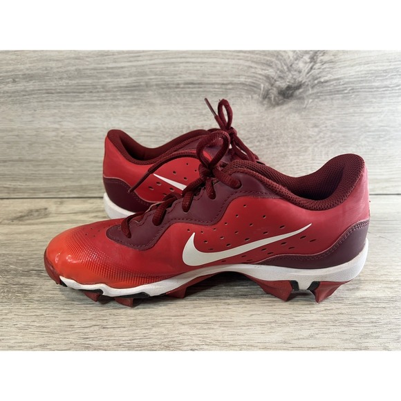 Nike Alpha Huarache 4 Keystone Red Baseball Cleats SIze 5.5Y DJ6525-616 - Picture 5 of 8